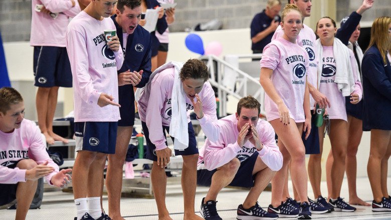 PennStateSWIM's tweet photo. #PennStateSWIMDIVE Heads to Va. Tech https://t.co/veHyltgOxl #WeAre https://t.co/kM0IbhBGfI