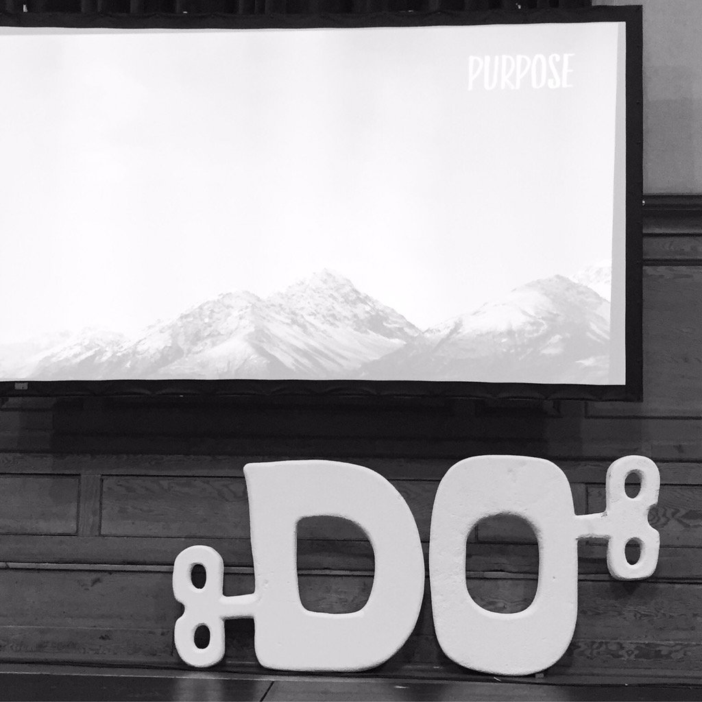 rachelnewell's tweet photo. "People build businesses, but purpose finds them." David Hieatt #dostress @DoLectures https://t.co/L49PUmNSOs