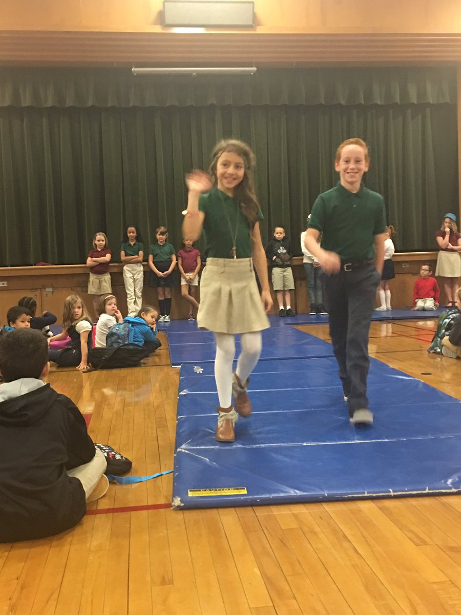 PHElementary's tweet photo. @PHElementary @TulsaSchools student uniform fashion show...what to wear by STUCO! #successTPS https://t.co/SU0x3kFEMP
