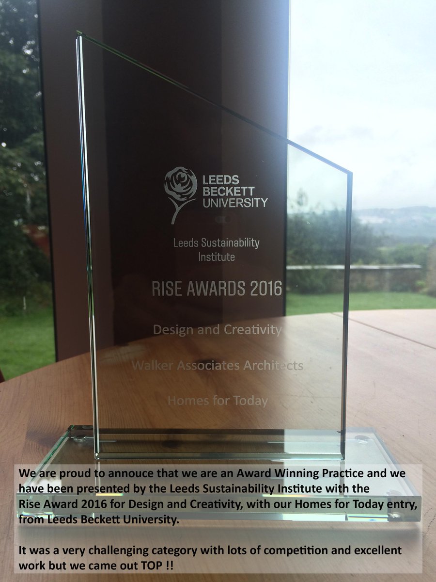 WAArchitects's tweet photo. We are very proud to show off our very own GONG for the Rise Awards 2016 in the Design and Creativity category for our Homes for Today entry https://t.co/S61kTVxxlt