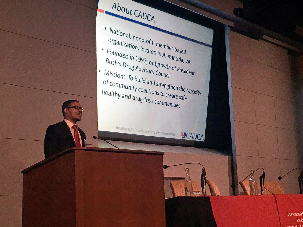 FarSECollab's tweet photo. .@CADCA is here presenting on how to become a Certified Prevention Specialist. #PowerInPrevention #1stDCPreventionSymposium https://t.co/JZBnGjcg57