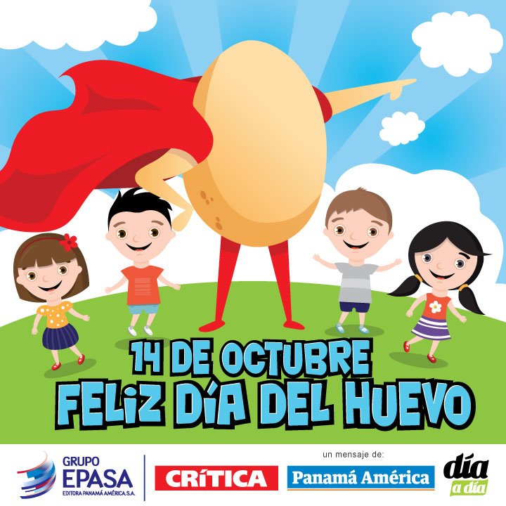 #DiaDelHuevo Panamá fue el país pionero de empezar a celebrar el #DiaMundialDelHuevo desde 1999. ¡Celébralo!, consume lo nacional.#Viernes