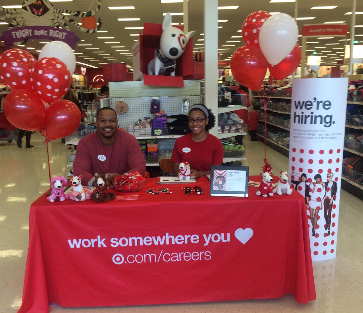 Come to your Easton Target for our seasonal hiring event! <a href="/carmenfortarget/">Carmen Gammage</a> <a href="/JusMaur13/">Jermaine Martin</a> <a href="/WeimerKati/">Katie</a>