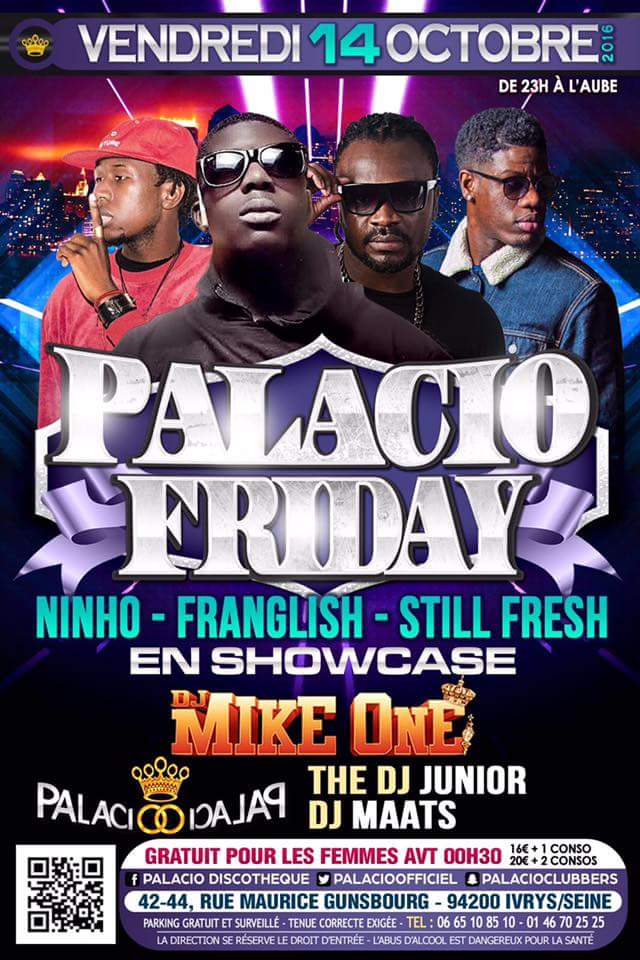 pascalus_lefou's tweet photo. ce soir au @palacioofficiel je recois @ninhosdt @MrFranglish @StillFresh ,avec les potos @MIKEONEDJ @DjMaatS @THE_DJ_JUNIOR https://t.co/2W1eOwL43C