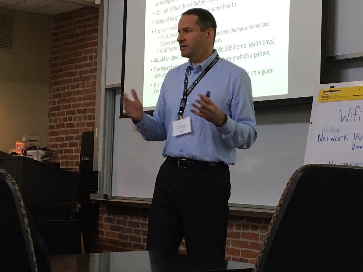 bradfowd1's tweet photo. #AHEC2016 @VanderbiltOwen - Guy David presents fascinating work & unique data shows low continuity of care in home health drives readmits https://t.co/3P0Ne7NOkn
