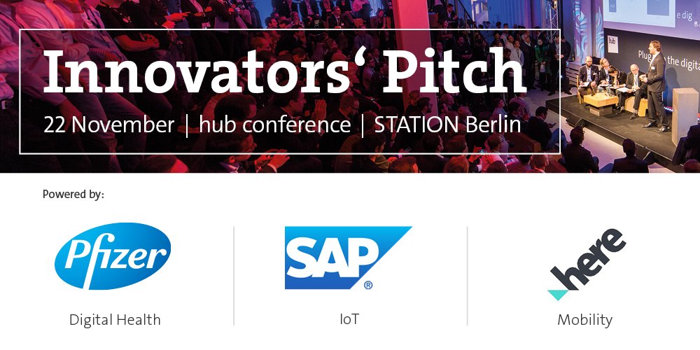 Looking for innovators in Digital Health | Mobility | IoT! Apply for #IP16 powered by @pfizer_de, #sapiot &amp; <a href="/here/">HERE Technologies</a>! innovatorspitch.com