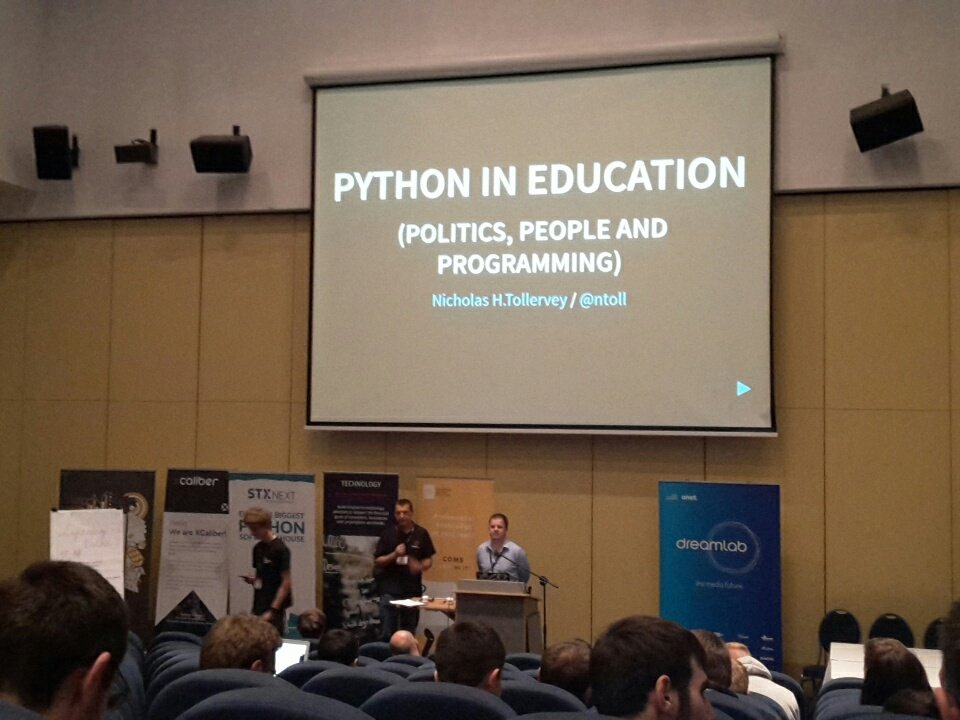 pyconsk's tweet image. Hi @ntoll good to see you again ☺ #pyconpl2016