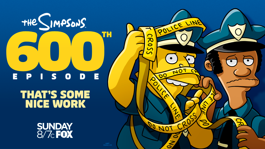 TheSimpsons's tweet photo. Don’t forget!  #TheSimpsons 600th episode airs this Sunday, with a special VR couch gag experience in collaboration with @GoogleVR. https://t.co/aYQIE5G58F