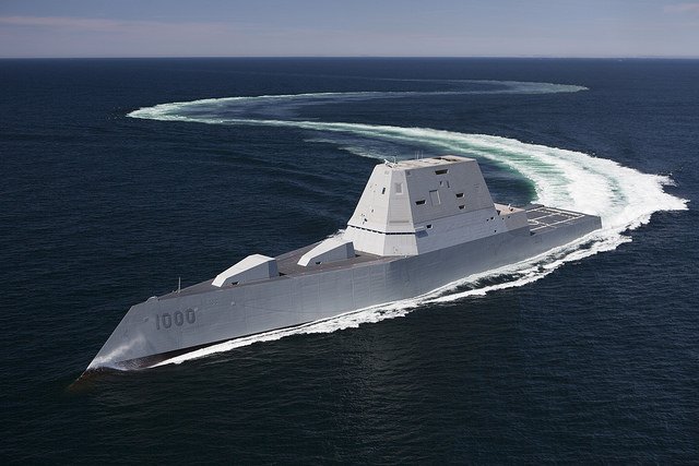 DeptofWar's tweet image. Today #USSZumwalt was commissioned. To find out more about the @USNavy's newest ship, click the link below.
go.usa.gov/xkVBN