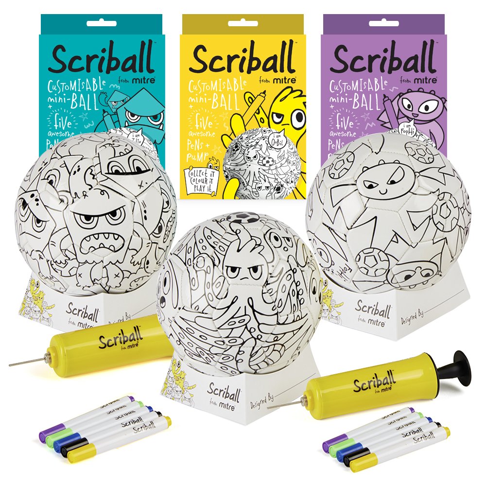 Mitre_Scriball's tweet photo. Collect it! Colour it! Play it! The perfect gift for any football mad fan, the @MitreSports Scriball... https://t.co/OZcXQakzGn #scriball https://t.co/8lOplVIMLL