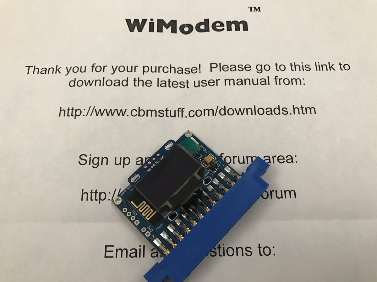 Kaji_fi's tweet photo. Tomorrow testing of this new accessory! #WiModem #bbs #Commodore #Commodore64 #C64 #retrocomputing https://t.co/pGaOFhcJWR