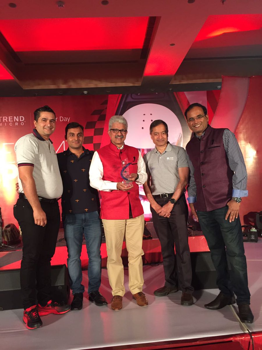 VPTECHSOL's tweet photo. Aweeee!! We are happy to share that we have been awarded as "#Rising #star #Partner #of #the #Year" from #TrendMicro....#AshokPrabhu https://t.co/pi5PQC8BEt