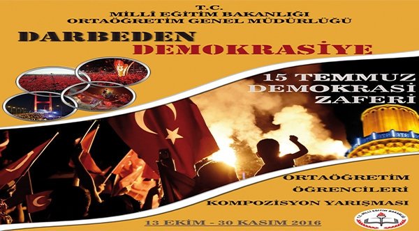 tcmeb's tweet photo. Lise öğrencileri 15 Temmuz´u kompozisyonlarla anlatacak
https://t.co/EZQXPJAj9G https://t.co/Ob1s7FMyZw