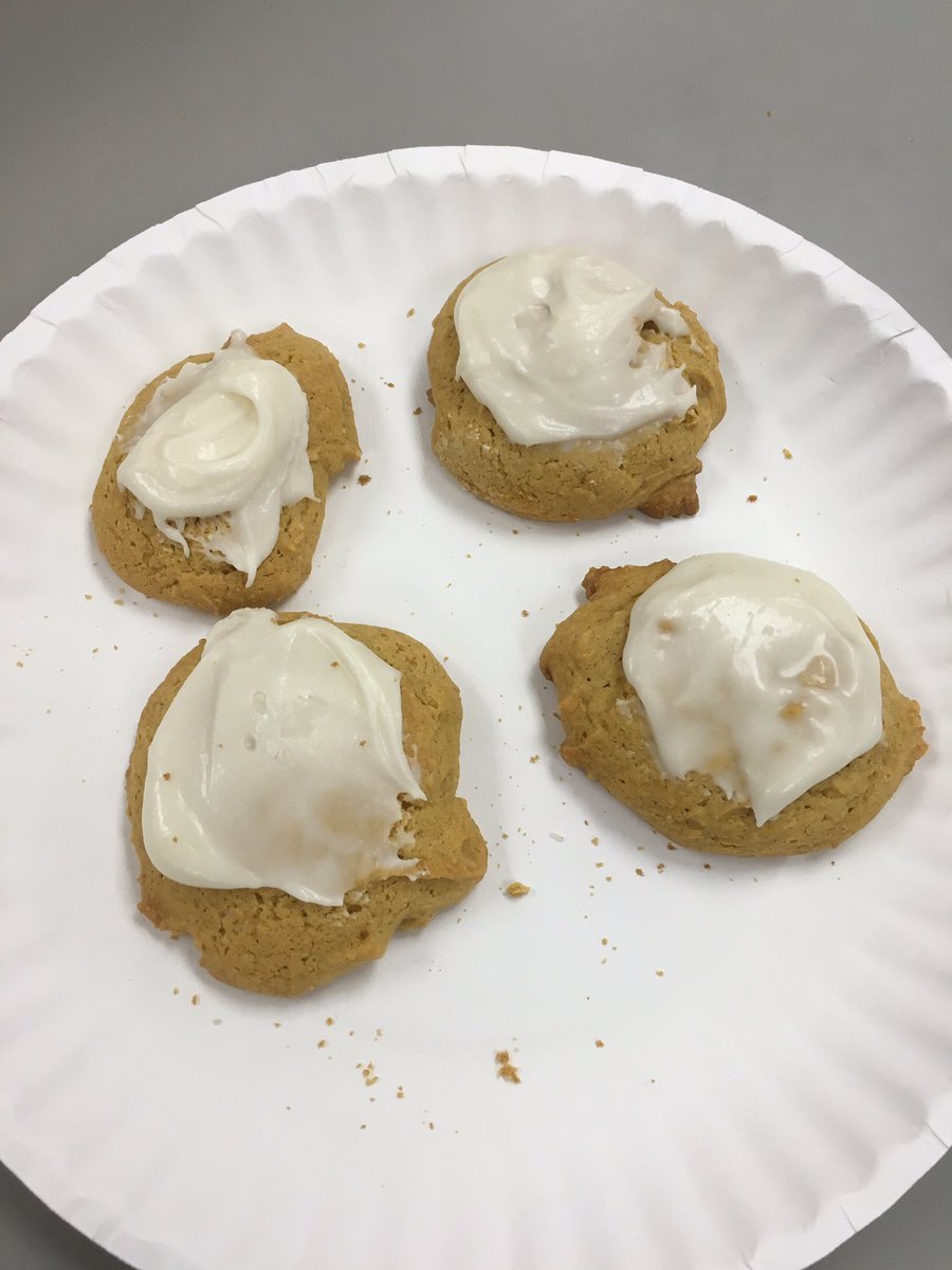 PHScullinary's tweet image. Made some pumpkin spice cookies for a spicy Halloween.