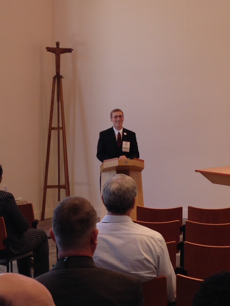 ScarletCouncil's tweet photo. Over very own Jordan Cohen presenting with Prof Rudy Bell at the Alumni Conference! #REAL2016 https://t.co/YefCJvrxxu