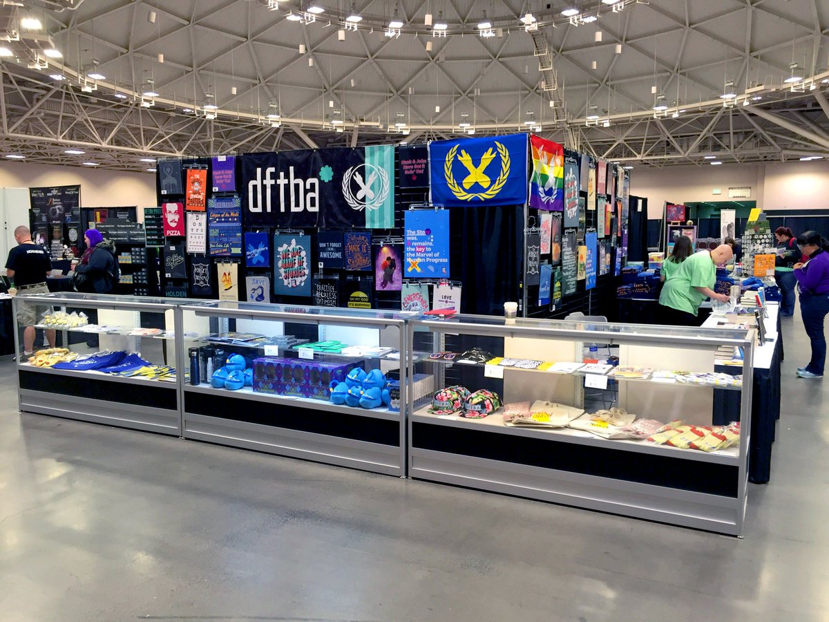 DFTBArecords's tweet photo. @nerdconstories attendees: have you visited the #dfbta booth yet? We've got official Nerdcon Stories merch and so much more! https://t.co/fsQRo9frED