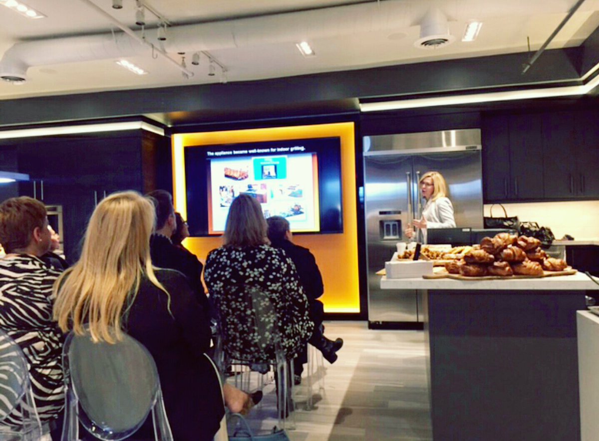Grateful for the opportunity to speak to fellow designers at <a href="/JennAirCanada/">JennAir Canada</a> this morning. Note the tasty croissants by @ChefRobGentile!