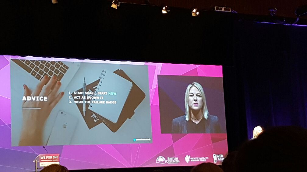 why_yy's tweet photo. The advice that @nicoleverkindt shared with the next gen women leaders at #weforshebc. Succinct &amp; so accurate. https://t.co/1Mis4kdzBg