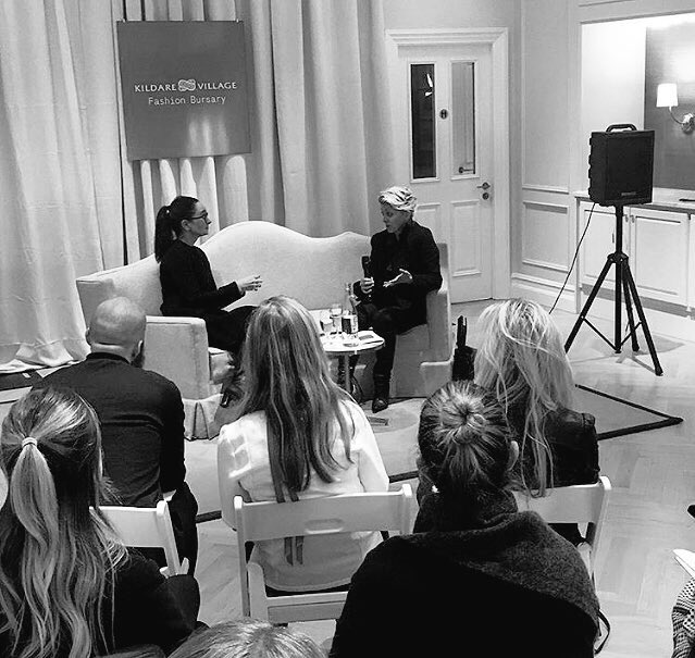 "Fashion is more than what we wear, it's everything around us" Zowie Broach 💫 #kvfashionbursary <a href="/KildareVillage/">@kildarevillage</a> <a href="/RCA/">Royal College of Art</a>