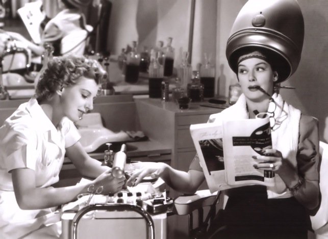 Procabello's tweet photo. #FBF Love this #Vintage pic of the ladies at the #BeautySalon #ProCabello #nailsdid https://t.co/EB3rUjEHPi