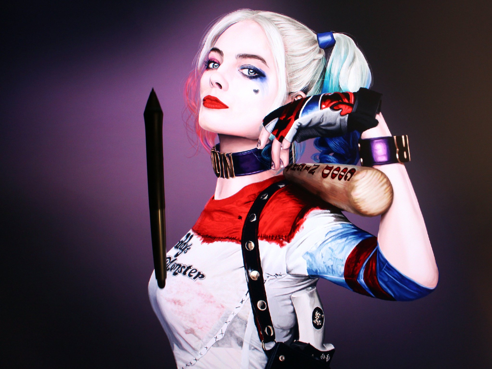 “Painting - Harley Quinn (#SuicideSquad) https://t.co/ZO4s0OPvSg #Painting ...