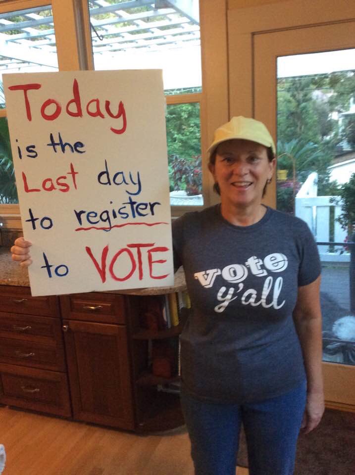 jocyantonio's tweet photo. Shoutout to @flushmccrory for giving it her all to #GetNCRegistered and #TurnNCBlue ! 👌🏽💪🏽❤️ https://t.co/Y4g9MsABPW