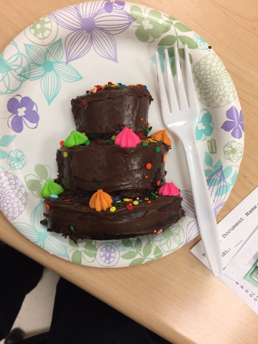 bocaratonhs's tweet photo. It is rough having an awesome culinary department that makes a birthday cake for Ms Gleason. May have to run 2night #princerocks #bobcatCAFE https://t.co/ZKXImO0b0n