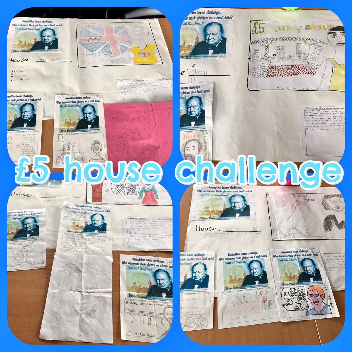 unityhistory's tweet image. The entries for the Humanties house challenge were fantastic 👏🏻👏🏻👏🏻👏🏻👏🏻 @UnityBlackpool