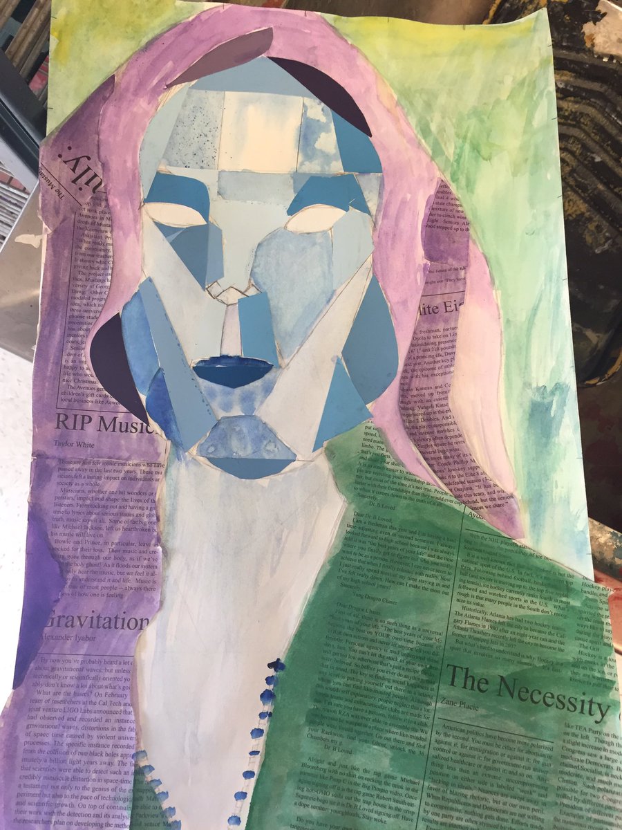 Kmhs Art Davis On Twitter Planar Analysis Mixed Media Paintings Demonstrating Watercolor Techniques Drawing Painting 1 Cobbartrocks,Bts Anime Drawings Easy