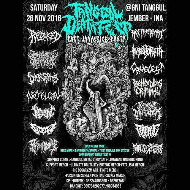 TANGGUL DEATH FEST || <a href="/GOROG_slam/">G O R O G</a> <a href="/BASHINGSAY_SDA/">BASHINGSAY </a> etc. 29 Nov 2016 At GNI Tanggul - Jember