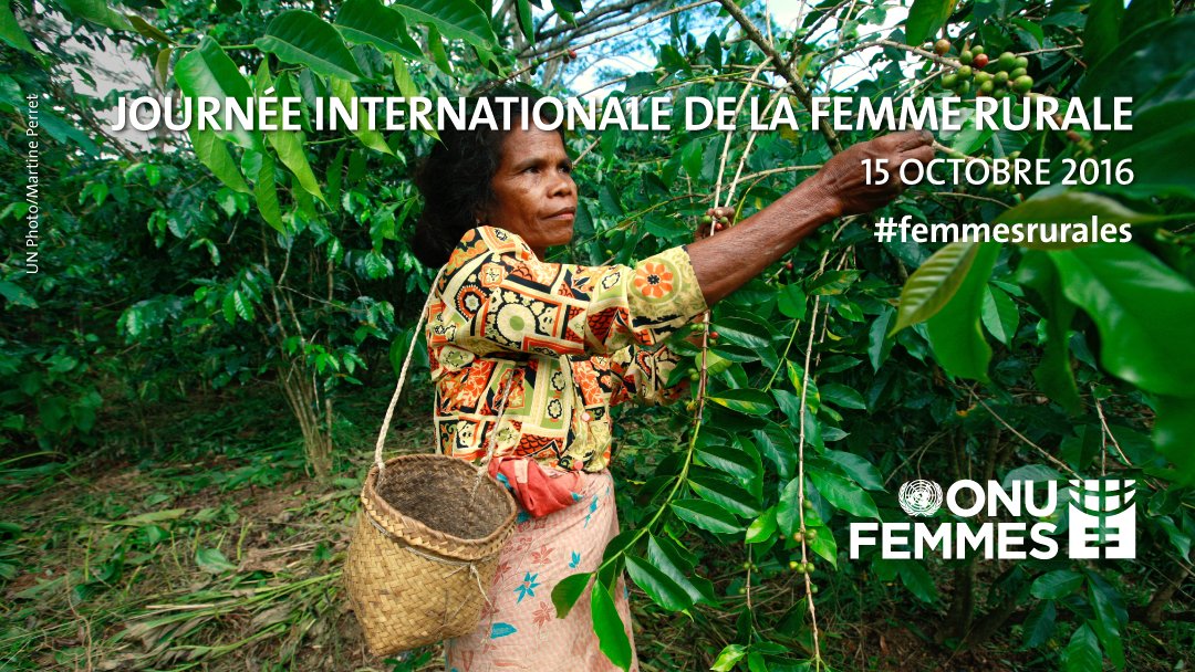 ONUFemmes's tweet photo. Le 15 octobre c'est la Journée internationale des #femmesrurales! Plus d'informations: https://t.co/WYh7wMmarx #ruralwomen https://t.co/UY0gE0C2Le