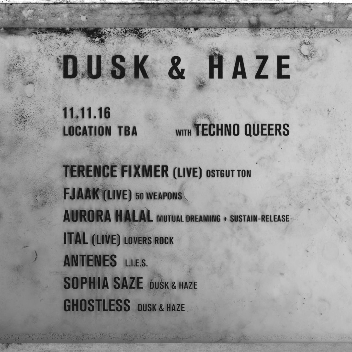 Nathan Hoy (@nathanhoy) on Twitter photo Who's coming? <a href="/duskandhaze/">Dusk & Haze</a> - <a href="/terencefixmer/">terence fixmer</a>, <a href="/fjaak/">FJAAK</a>, @aurorahalal, <a href="/sophiasaze/">Sophia Saze</a> & More
residentadvisor.net/event.aspx?888… Who's coming? <a href="/duskandhaze/">Dusk & Haze</a> - <a href="/terencefixmer/">terence fixmer</a>, <a href="/fjaak/">FJAAK</a>, @aurorahalal, <a href="/sophiasaze/">Sophia Saze</a> & More
residentadvisor.net/event.aspx?888…