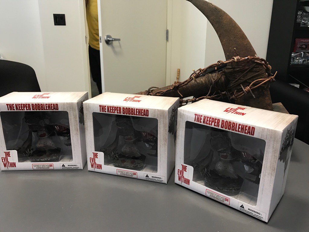 TheEvilWithin's tweet photo. TEW turns 2 today. RT + Follow for a chance to win a Keeper bobblehead #EvilTakesHold https://t.co/55v86UfeqV