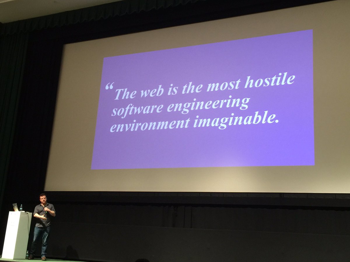 rajsca's tweet photo. Gotta be tough to be a web developer. @rem #Code4LifePL https://t.co/6NZD0tNiKj
