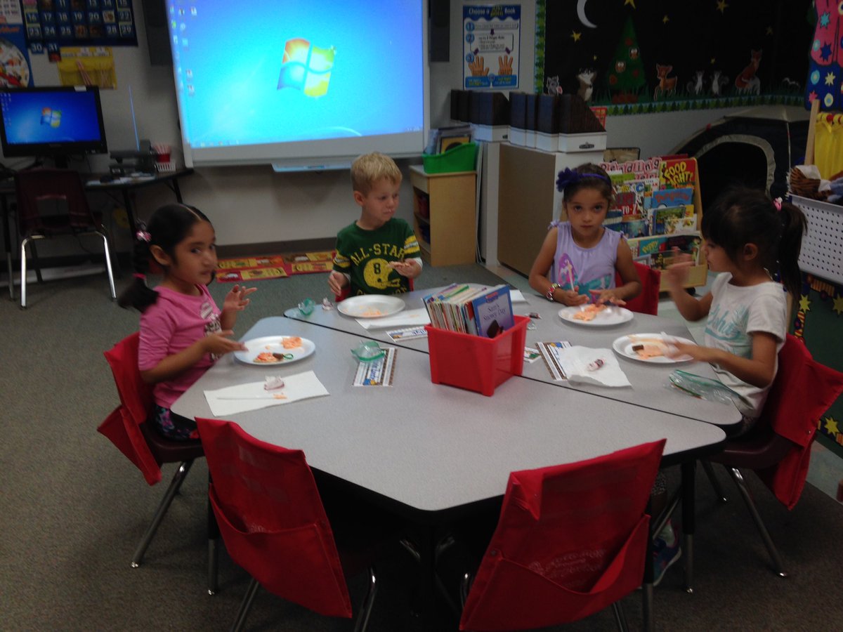 DeenaBevil's tweet photo. We had fun reading about Spookly the Square Pumpkin today!  Even better was making &amp; eating our own Spookly! #rrepride https://t.co/xoA07SLKGF