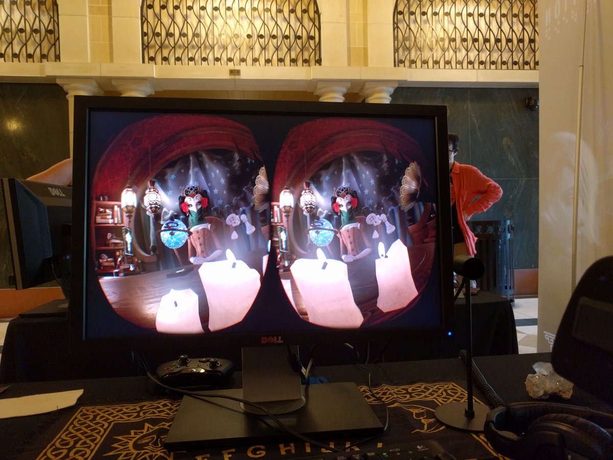 AgentB2514's tweet photo. @scareality #indiecade #cntv101 #fraction1 Amazed after experiencing VR for the first time- so much potential for unique new experiences. https://t.co/fvVilGh7I8