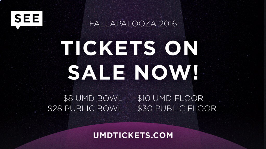 SEE_UMD's tweet photo. #Falla2016 feat. Jai Wolf with Special Guest Gryffin tickets are on sale at https://t.co/oqPSFTboPa! Event details: https://t.co/dHNEvkMIRB https://t.co/xtR9RdGG0E