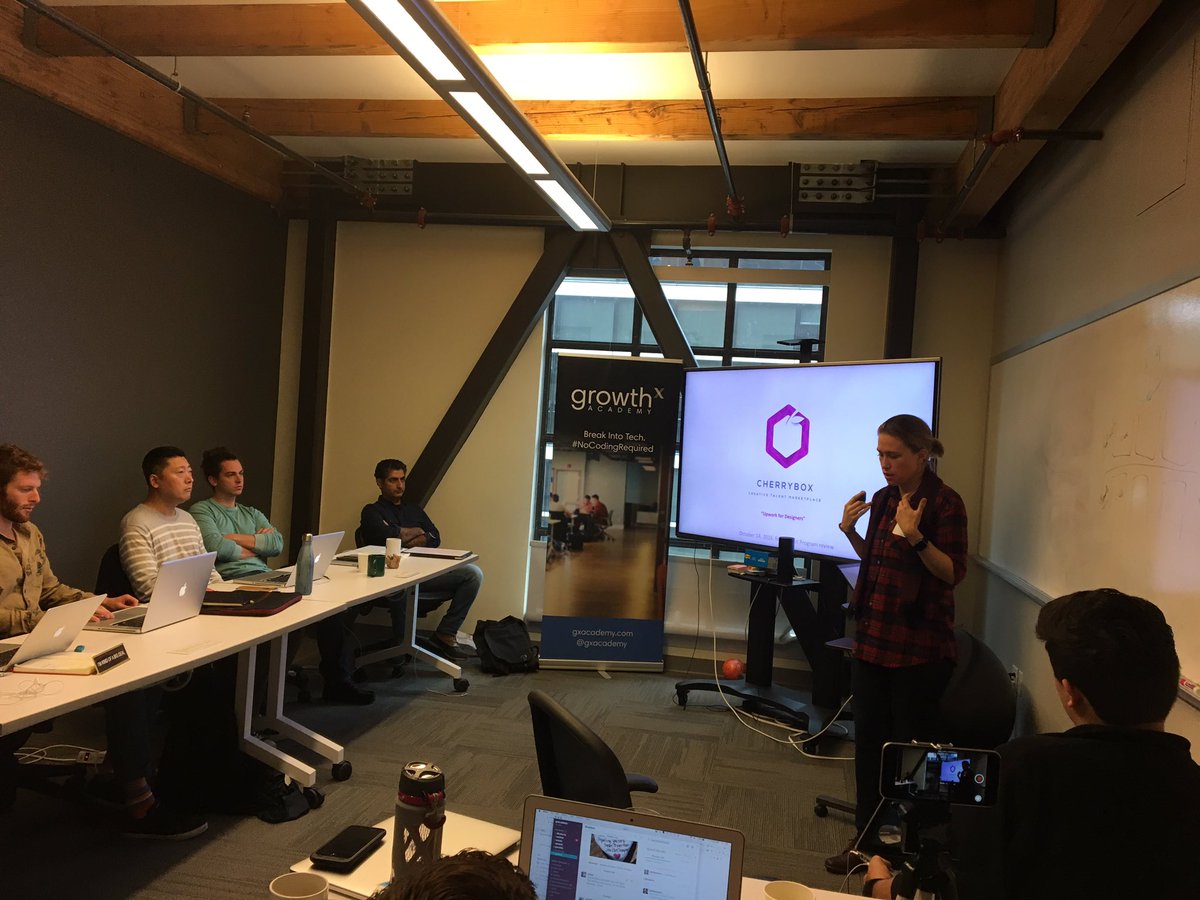 adamwaldsf's tweet photo. Anya w/ Cherrybox shares her amazing company w/ #StartUpHELLpWeek. Thanks Anya, Cherrybox is a fantastic product! @GXAcademy @Cherryboxclub https://t.co/UBNouuWomj