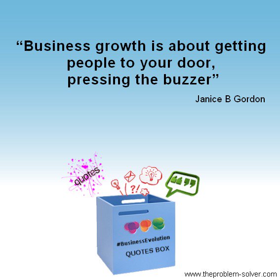 JaniceBGordon's tweet photo. Business Growth is about getting people to your door, pressing the buzzer.
#quoteoftheday #Bizproblemsolved https://t.co/CaHtpgPaxA