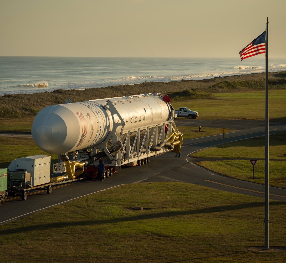 SenatorBarb's tweet photo. Fired up for @NASA, @OrbitalATK #Antares launch &amp; return to flight taking Cygnus on critical resupply mission to Int’l Space Station! https://t.co/bOtlsLIfu6