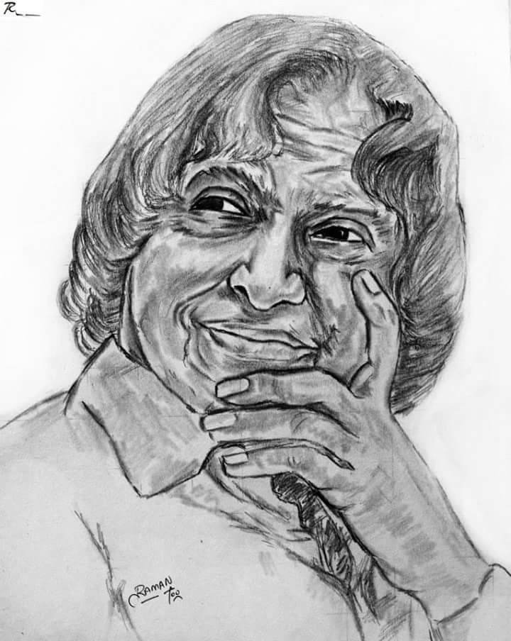 Abdul Kalam Drawing by Balaji V  Pixels