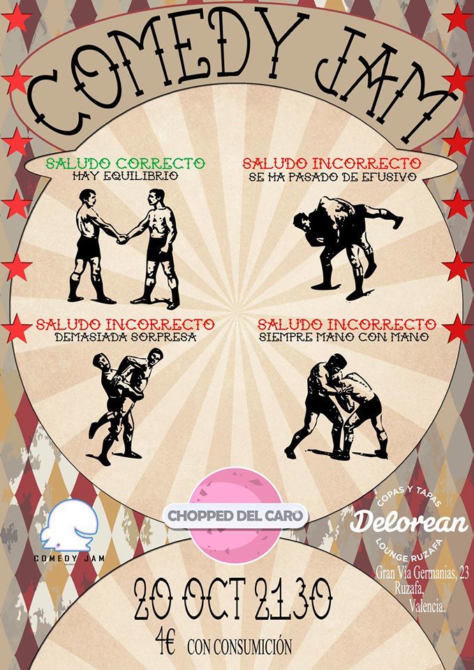 ¡Nueva edición de #COMEDYJAM! JUEVES 20 DE OCTUBRE, el espectáculo de <a href="/ChoppedDelCaro/">Chopped del caro</a> os hará reír a carcajadas ¡Reservad vuestra entrada!