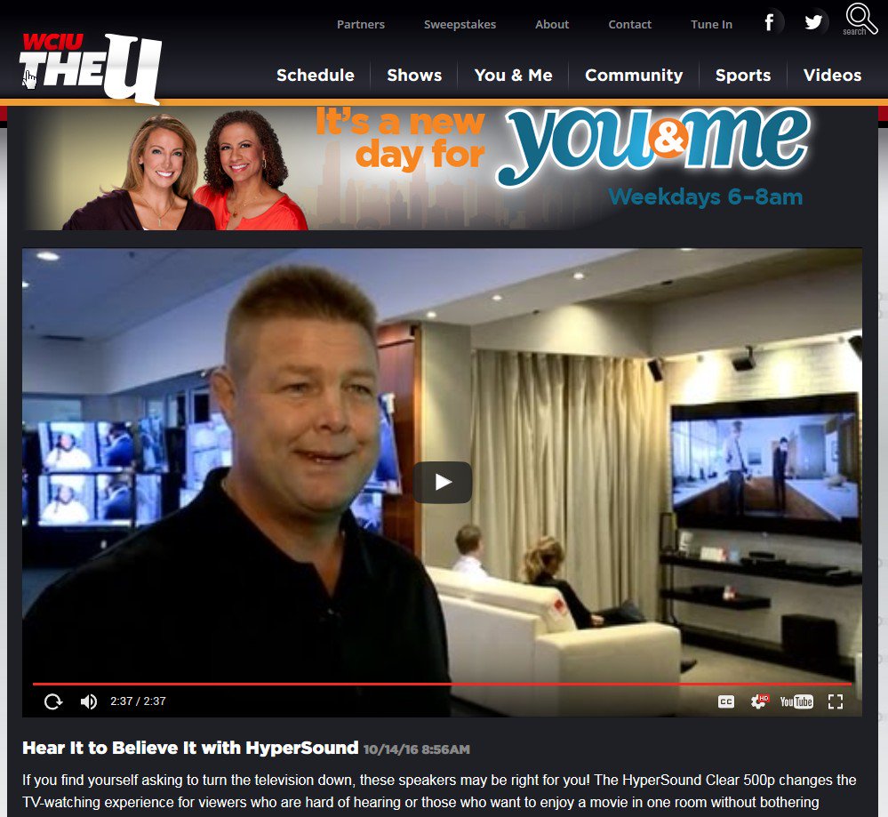 Check out WCIU's segment on HyperSound that aired during their morning show. Experience HyperSound <a href="/abtelectronics/">Abt</a> 
wciu.com/videos/youandm…
