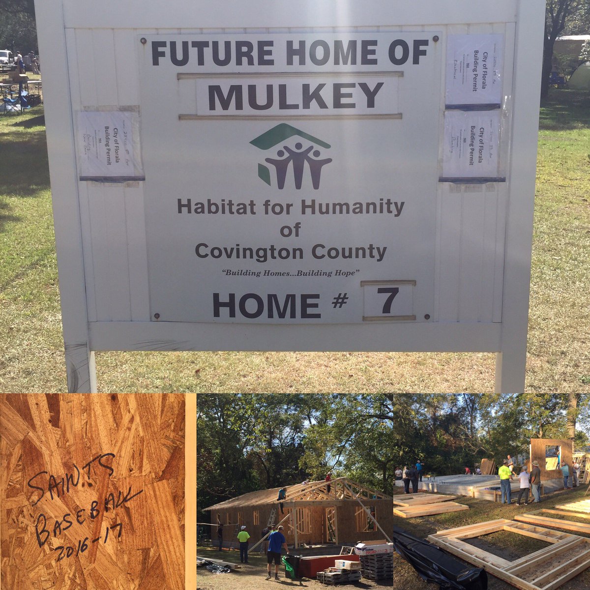 The Saints baseball team took part in their 7th Covington County Habitat Build today. <a href="/LBWsports/">LBW Athletics</a> <a href="/LBWCC/">LBW Community College</a>
