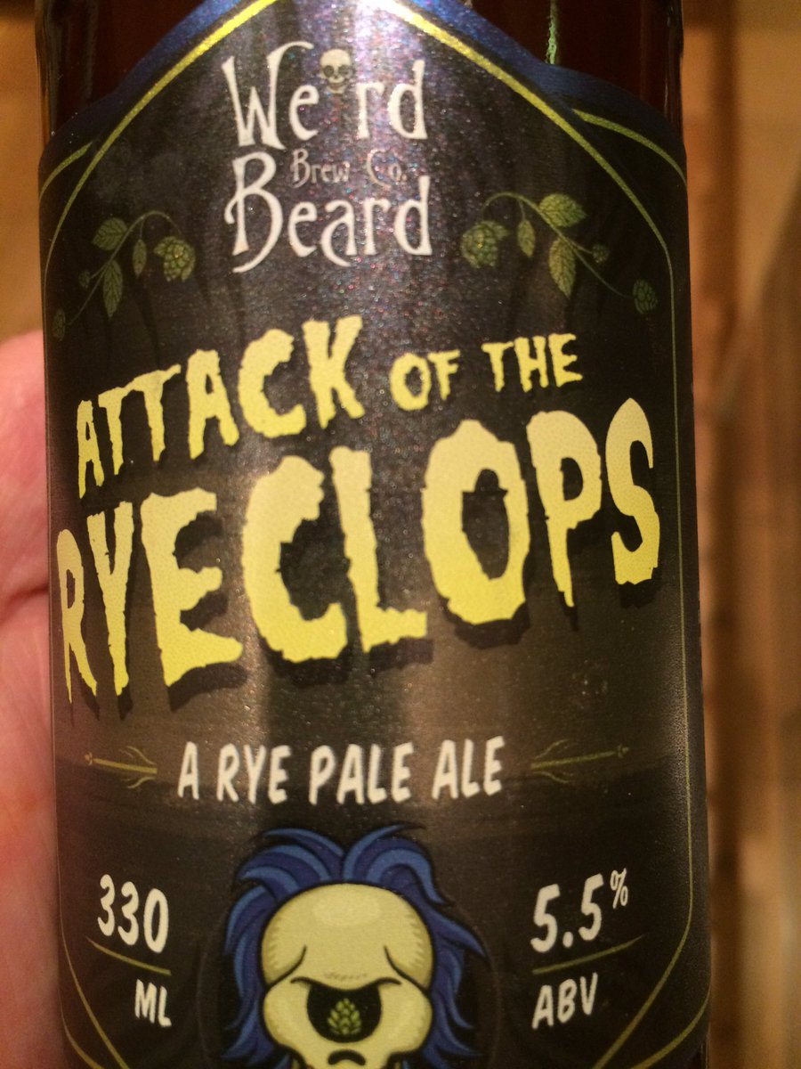 shudder71's tweet photo. Cheers @WeirdBeard_Brew #weirdbeard #ryeclops #beer #LUSH https://t.co/QQLxQ2BPo3