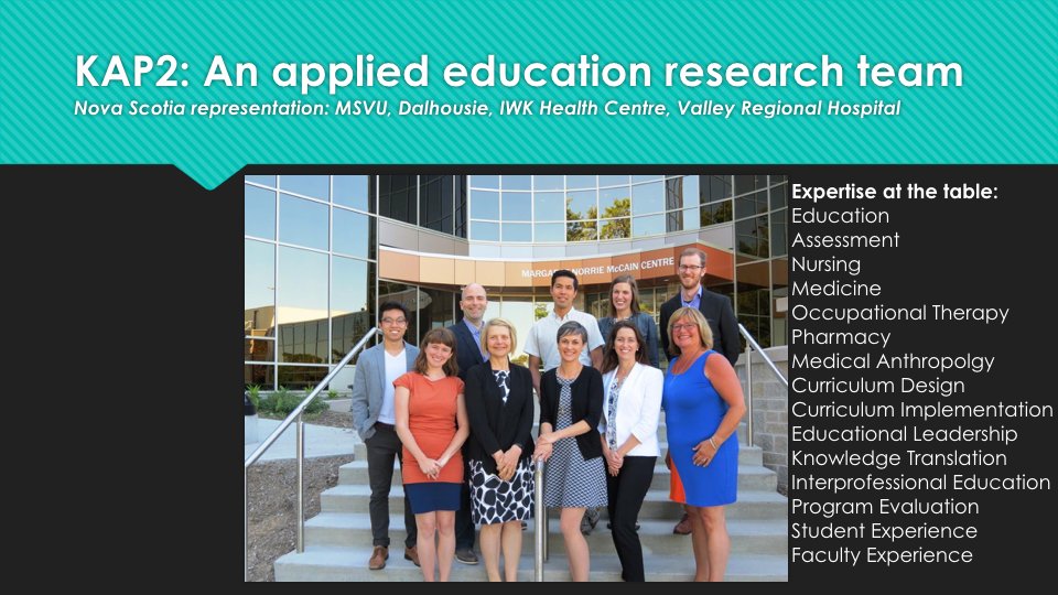 Ron_George's tweet photo. #KAP2 team - researching IKT in #Healthcare #education #researchersmatter @NSHRF_info @MSVU_Halifax @DalMedSchool @IWKHealthCentre #ARAEC16 https://t.co/96UPw5QSC4