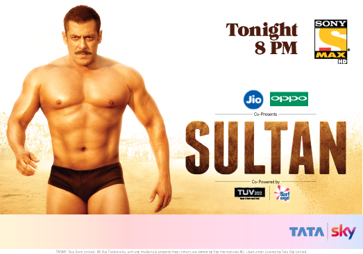 Catch <a href="/BeingSalmanKhan/">Salman Khan</a> &amp; <a href="/AnushkaSharma/">Anushka Sharma</a> fight for their love in the premiere of <a href="/SultanTheMovie/">Sultan Official</a> on <a href="/SonyMAX/">Sony MAX</a> &amp; MAX HD at 8 PM #TuneIn.