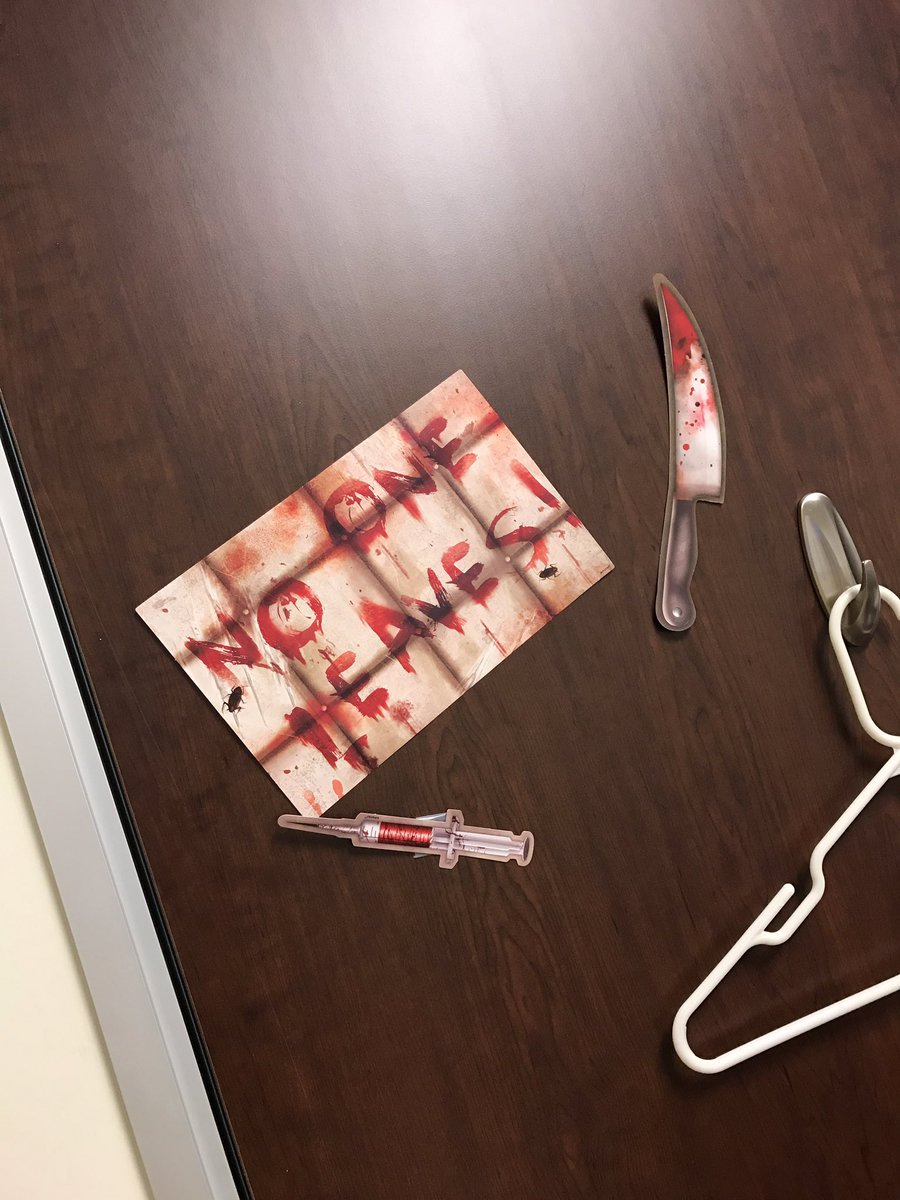 Mase_Quay's tweet photo. When the doctor tries to be festive for Halloween. #nowimscared #thoughtthiswasjustacheckup https://t.co/qYO5kQdm16