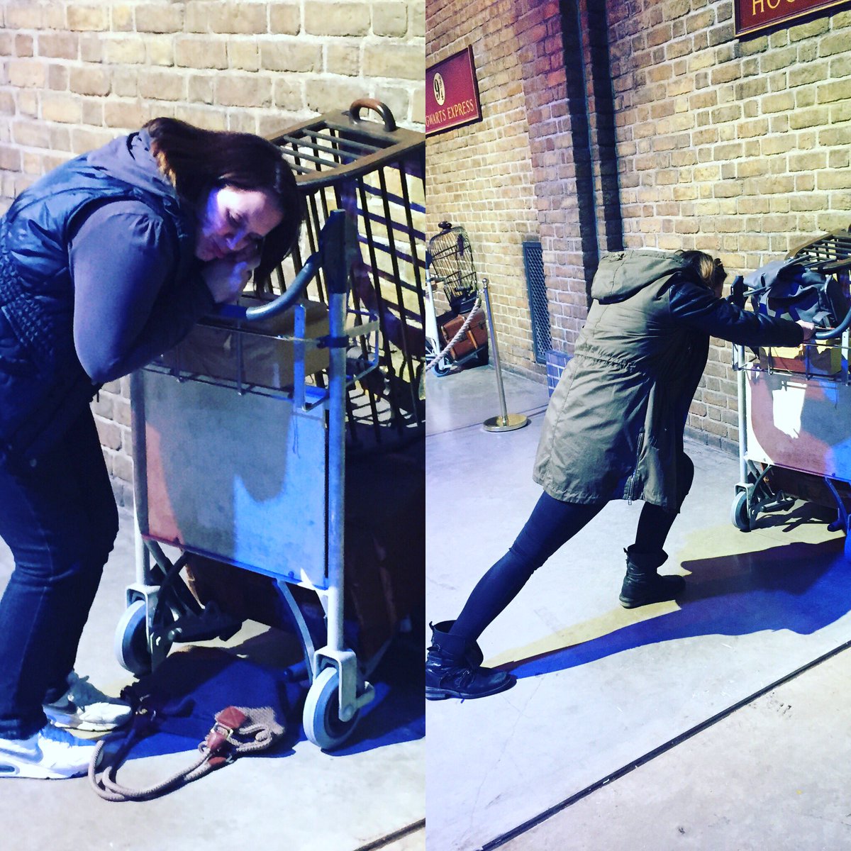 Muggles trying to get onto platform 9 3/4 <a href="/wbtourlondon/">Warner Bros. Studio Tour London</a> #filthymudblood #muggles #platform93/4
