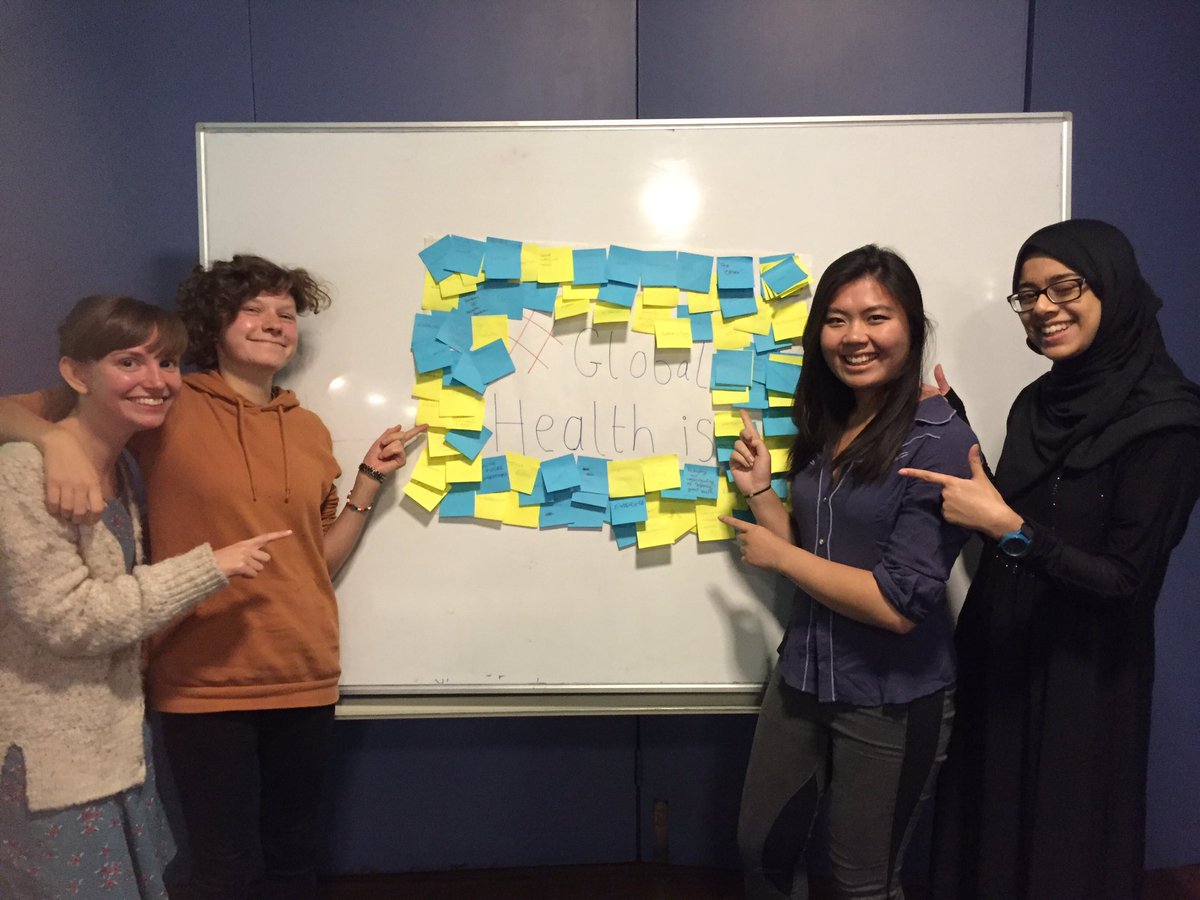 MattQuinn29's tweet photo. @medsin at @MedsinLeicester Intro to Global Health we asked 50 people to tell us what #globalhealthis #MAWthemerrier #everyoneputequity https://t.co/r7S2kK5yKE